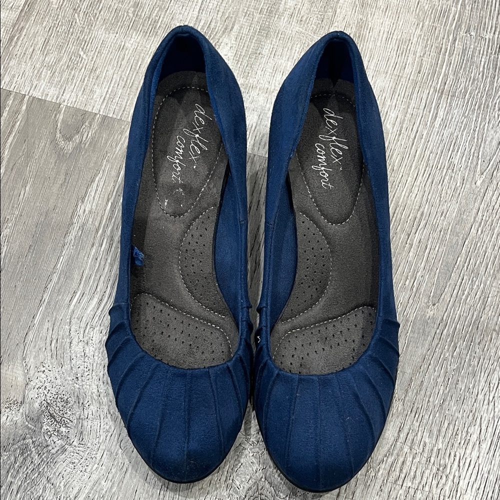 Dexflex Comfort Deep Blue Wedges - Picture 4 of 7